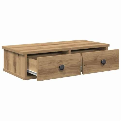 Zidna polica s ladicama umjetnički hrast izrađeno drvo - hrast artisan 60 x 28 x 15 cm 1 Cijena