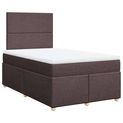 Krevet box spring s madracem tamnosmeđi 120 x 190 cm od tkanine - Tamno smeđa 120 x 190 cm Gladak dizajn Cijena