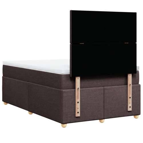 Krevet box spring s madracem tamnosmeđi 120 x 190 cm od tkanine - Tamno smeđa 120 x 190 cm Gladak dizajn Cijena