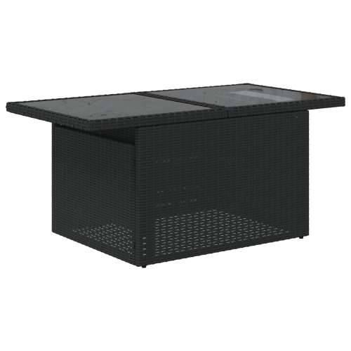 8 dijelni vrtni sofa set s jastučićima Crni poly ratan Cijena