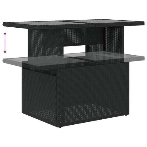 8 dijelni vrtni sofa set s jastučićima Crni poly ratan Cijena