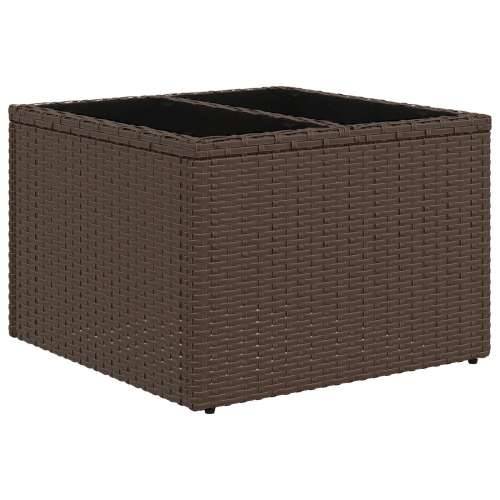 Set od 6 komada vrtnih sofa s jastucima smeđi poli ratan Cijena