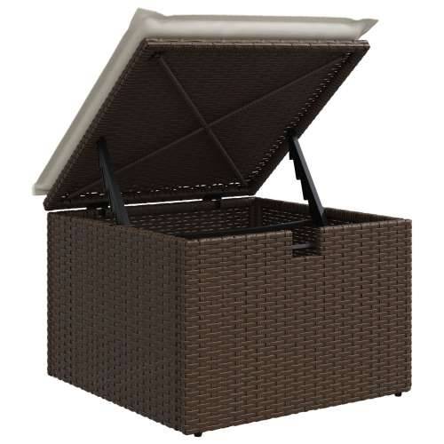 Set od 6 komada vrtnih sofa s jastucima smeđi poli ratan Cijena