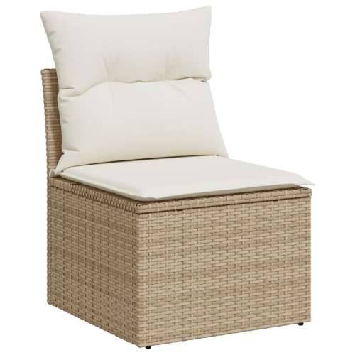 set od 8 komada vrtnih sofa s jastučićima bež poli ratan Cijena