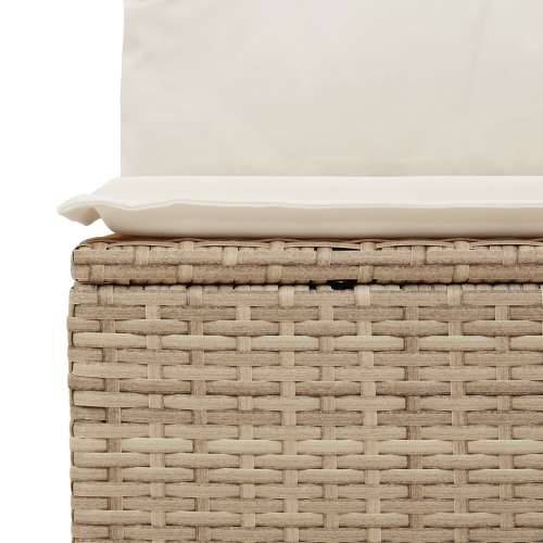 set od 8 komada vrtnih sofa s jastučićima bež poli ratan Cijena