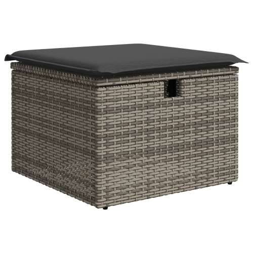8-dijelni vrtni sofa set s jastučićima siva Poly Rattan Cijena