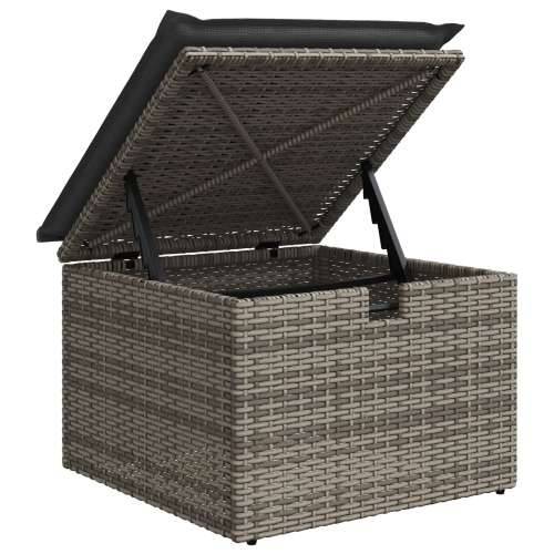 8-dijelni vrtni sofa set s jastučićima siva Poly Rattan Cijena
