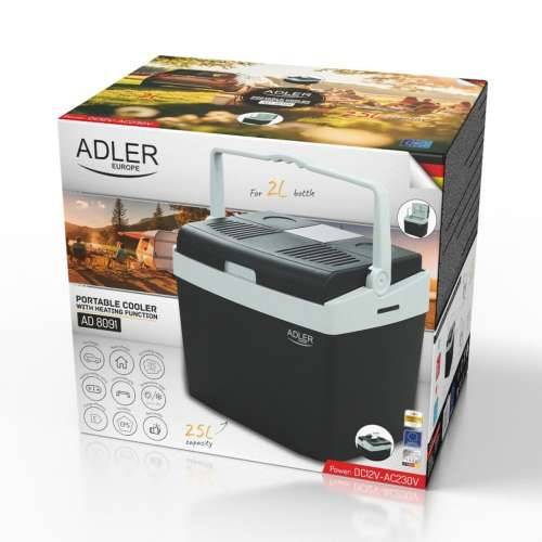 Mini zamrzivač Adler AD 8091 Crna Siva 55 W 25 L Cijena