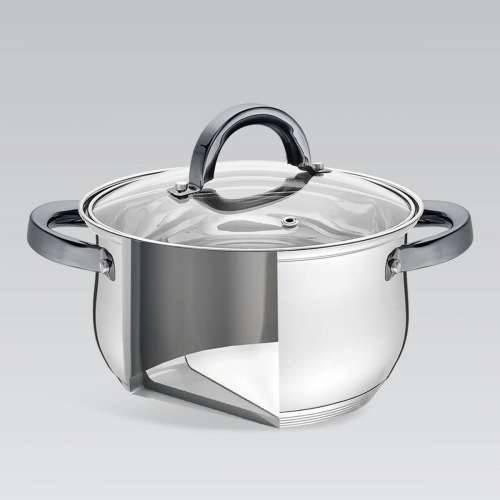 Lonac s Poklopcem Feel Maestro MR-3522-6M-BLACK Srebrna Čelik Nehrđajući Čelik Ø 18 cm Ø 20 cm Ø 16 cm 2,5 L 1,8 L 3,5 L (6 Dije Cijena