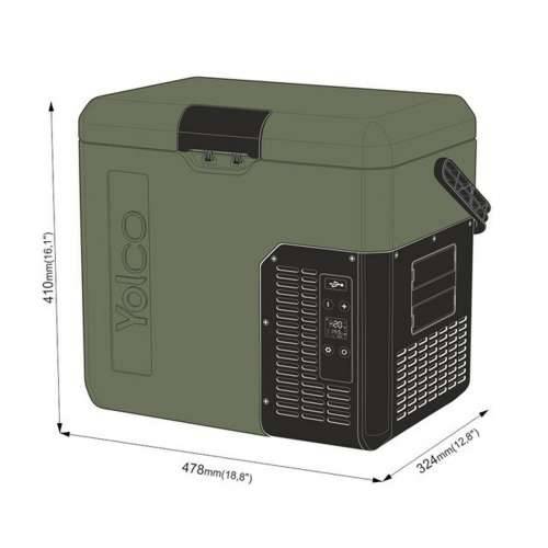 Mini zamrzivač Yolco ET18 Zelena 45 W 17 L Cijena