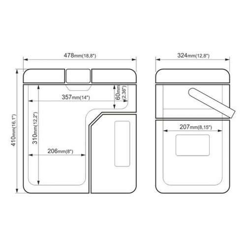 Mini zamrzivač Yolco ET18 Zelena 45 W 17 L Cijena