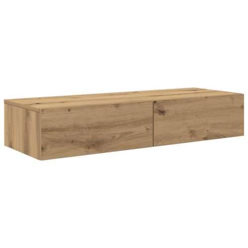 Zidna polica s ladicama umjetnički hrast 100x36x19 cm Cijena