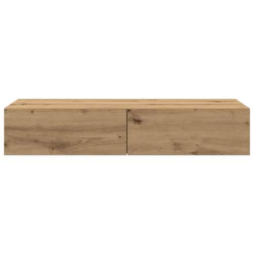 Zidna polica s ladicama umjetnički hrast 100x36x19 cm Cijena