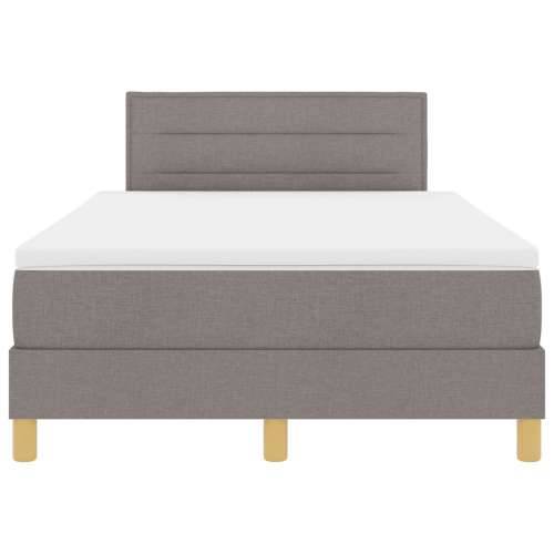 Krevet s kutijom podnicom i madracem taupe 120x190 cm tkanina Cijena