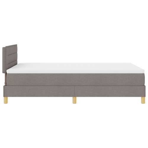 Krevet s kutijom podnicom i madracem taupe 120x190 cm tkanina Cijena