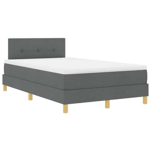 Tamno sivi sanduk za madrac s madracem 120x190 cm Cijena