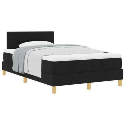 Box Spring Krevet s Madracem Crni 120x190 cm Tkanina Cijena