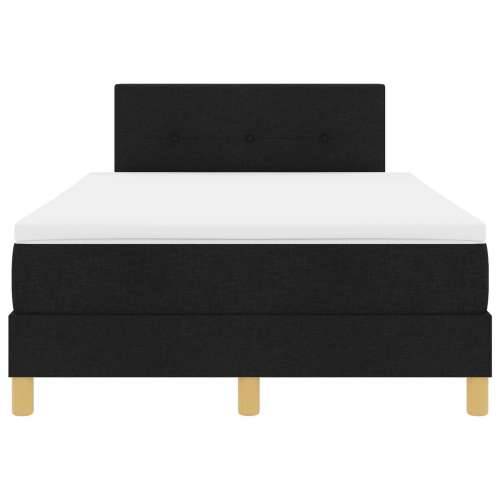Box Spring Krevet s Madracem Crni 120x190 cm Tkanina Cijena