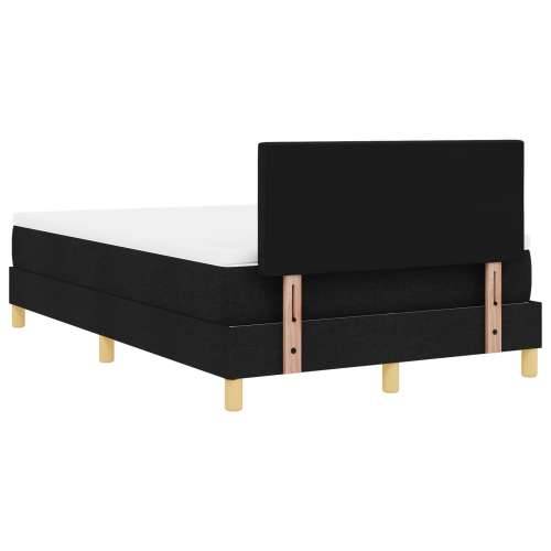 Box Spring Krevet s Madracem Crni 120x190 cm Tkanina Cijena
