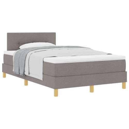 Krevet s okvirima s madracem Taupe 120x190 cm Tkanina Cijena