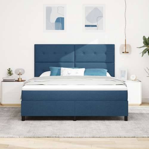 Box Spring Krevet s Madracem Plavi Super King Tkanina Cijena