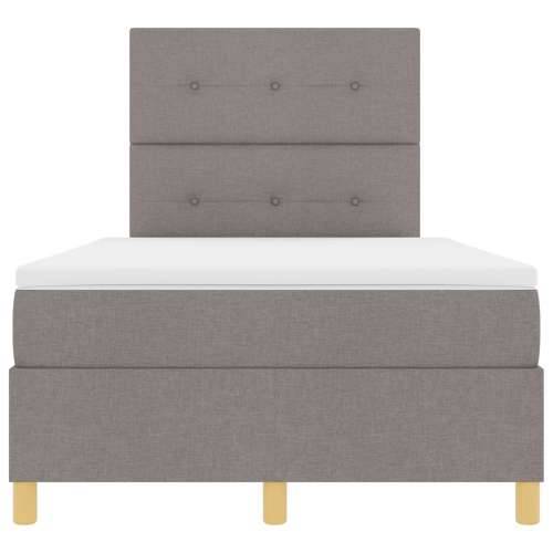 Box Spring krevet s madracem Taupe Mali dvostruki Tkanina Cijena