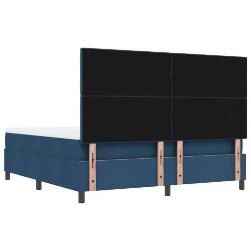 Krevet s kutijom s madracem i klupom Plava 180x200 cm Tkanina Cijena