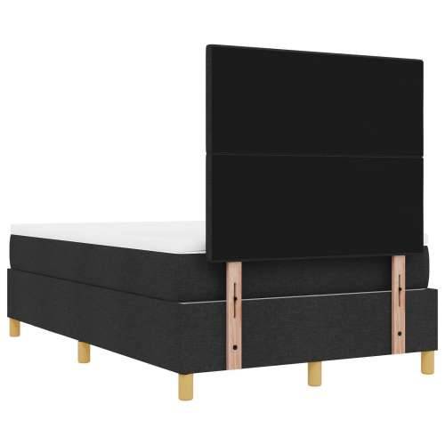 Krevet s kutijom s madracem i klupom Crna 120x190 cm Tkanina Cijena
