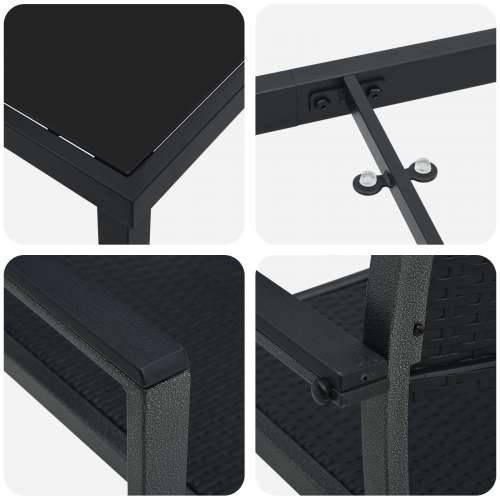 set od 5 vrtnih stolica crni poli ratan Cijena