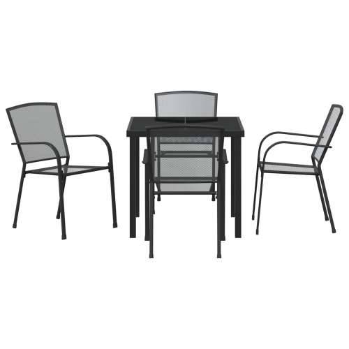 Set od 5 komada vrtnih blagovaonica antracit čelik Cijena