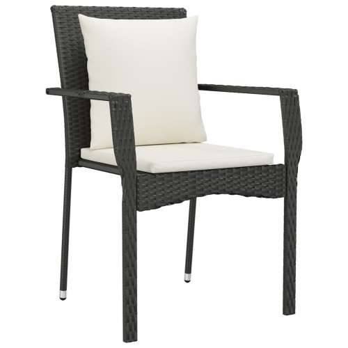 Set od 5 dijelova vrtne blagovačke garniture s jastučićima crni poli ratan Cijena