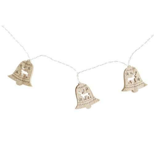 LED vijenac DKD Home Decor Sob zvona Smeđa Drvo MDF (6,5 x 1,4 x 5,8 cm) Cijena