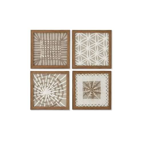Slika Home ESPRIT Bijela Prirodno moderan 22 x 2 x 22 cm Cijena