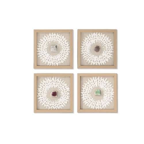 Slika Home ESPRIT Bijela Prirodno moderan 22 x 2 x 22 cm Cijena