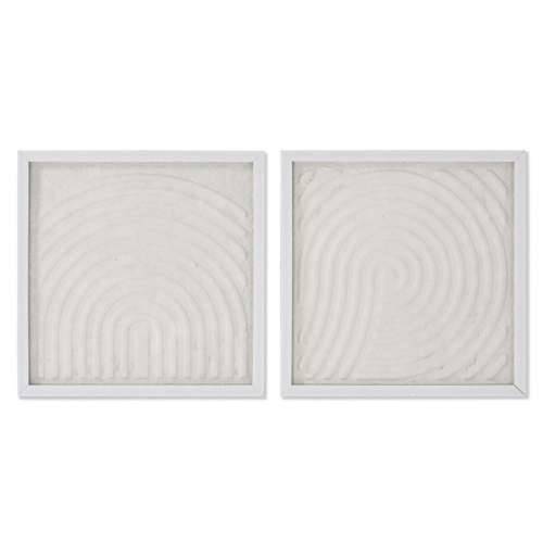 Slika Home ESPRIT Bijela Prirodno moderan Skandinavski 35 x 2 x 35 cm Cijena