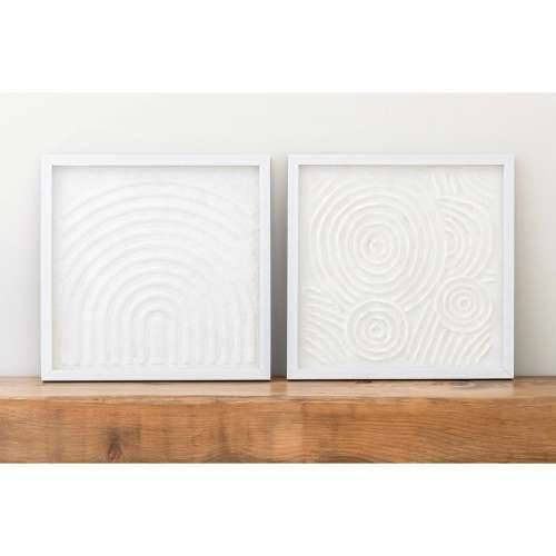 Slika Home ESPRIT Bijela Prirodno moderan Skandinavski 35 x 2 x 35 cm Cijena