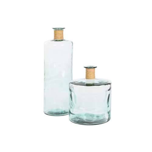 Vrč Home ESPRIT Providan Trske Reciklirano staklo Prirodno 25 x 25 x 75 cm Cijena