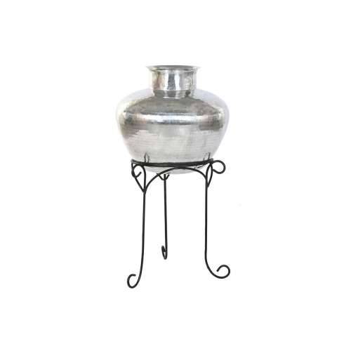Vrč Home ESPRIT Crna Srebrna Aluminij 45 x 45 x 95 cm Cijena