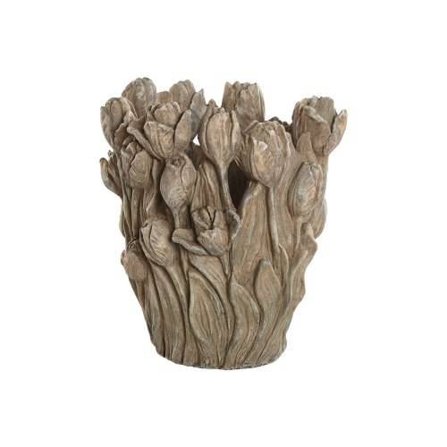 Vrč Home ESPRIT Siva Cement Tulipan 29 x 27 x 32 cm Cijena