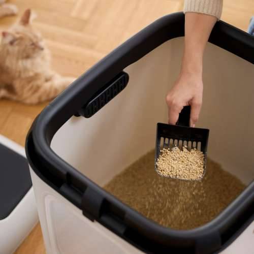 Pijesak za mačke Rotho Biala XL Bijela Plastika Cijena