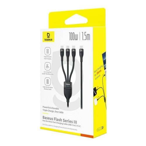 Kabel USB-C u USB-C Baseus P10377503111-00 Crna 1,5 m Cijena