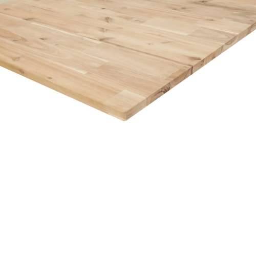 Zidna polica za Lavabo - Umivaonik od čelika i masivnog bagremovog drva - Smeđa i bijela 80 x 40 x 2 cm 1 Trapez Cijena
