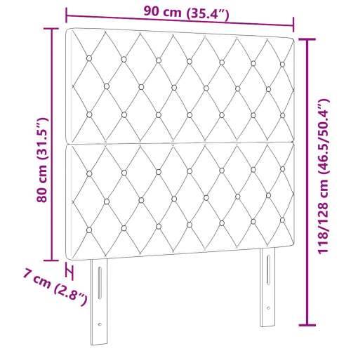 Naslon za glavu s kristalnim gumbima, tuftani tamno plavi baršun, 90 cm, Naslon za glavu s kristalnim gumbima, tuftani tamno pla Cijena