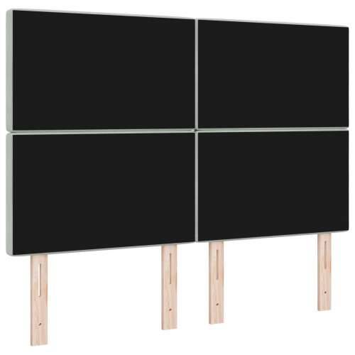 Naslon za glavu s kristalnim gumbima tufted svjetlosivi 140 cm baršun Cijena