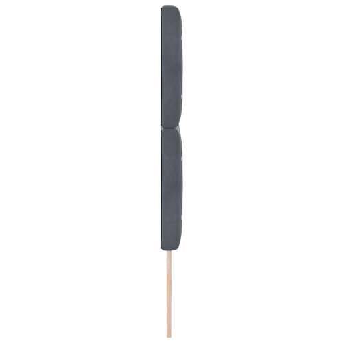Naslon za glavu s kristalnim gumbom tapeciran tamno sivi 140 cm baršun Cijena