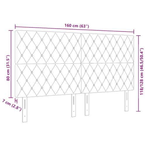 naslon za glavu s kristalnim gumbima, tapeciran, tamno sivi, 160 cm Cijena