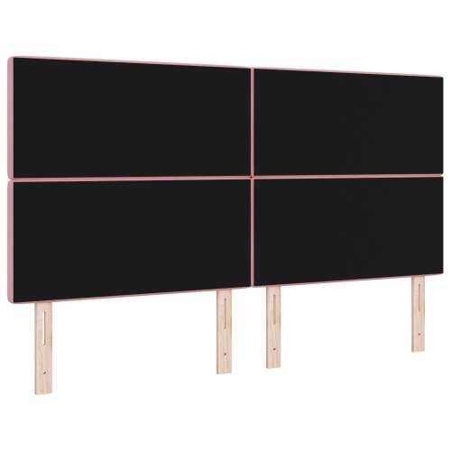Naslon za glavu s kristalnim gumbima tufted ružičasti 180 cm baršuna Cijena
