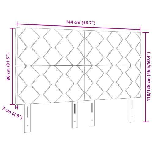 Naslon za glavu s dijamantnim uzorkom Tamnosivi 140 cm Materijal Cijena