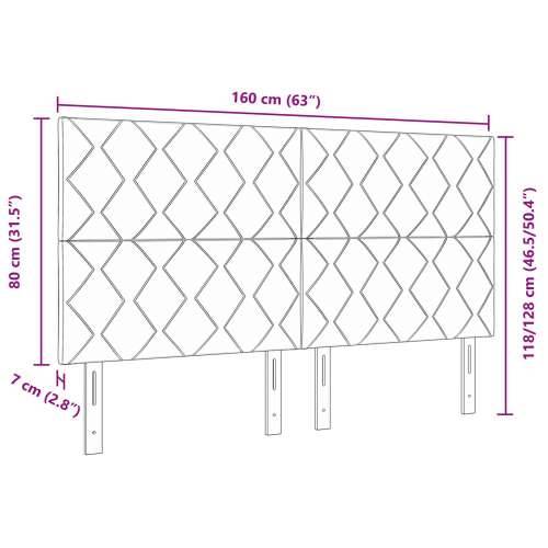 Naslon za glavu Geometrijski Uzorak Smeđesivi 160 cm Poliester Cijena