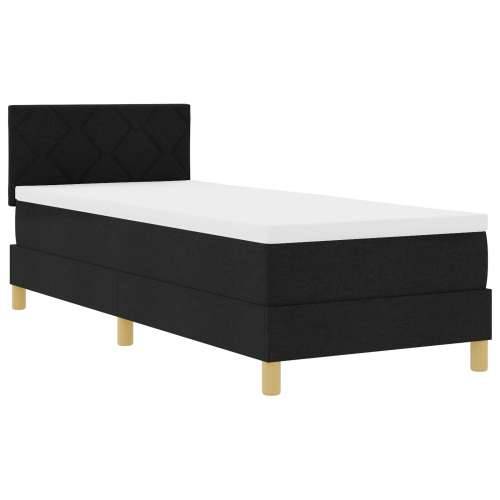 Krevet s podloškom Crna 80x200 cm Tkanina Cijena